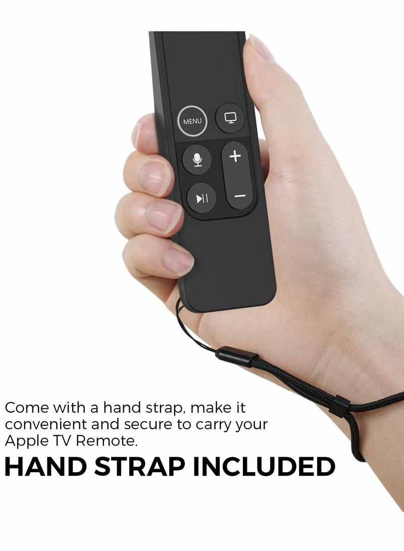 SYOSI Protective Case for Apple TV Siri Remote 1st Gen with AirTag Holder, Anti-Slip Durable Silicon Shockproof Rubber Cover  - Image 5