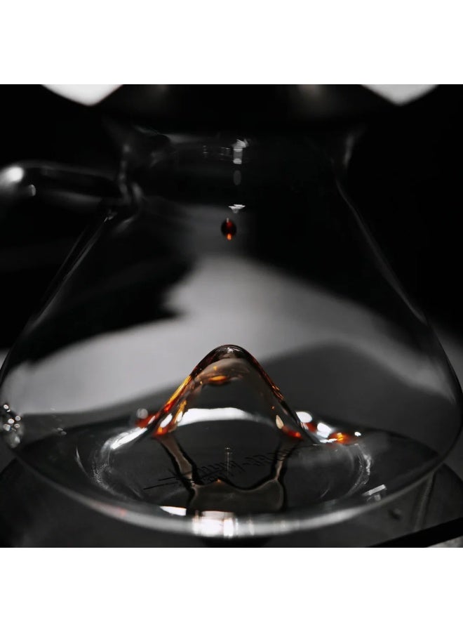 ام اتش دابيلو - ثري بومبار وعاء تقديم قهوة هيل 600 مل من زجاج البورسليكات الرمادي مع فوهة تنقيط دقيقة ومقبض مريح - Image 2