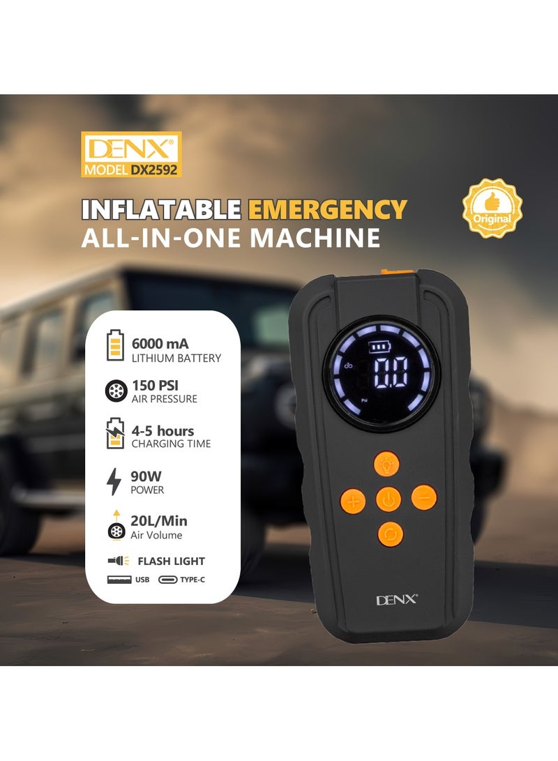 Denx DX2592 - Multi-Purpose Emergency Tire Inflator - Image 3