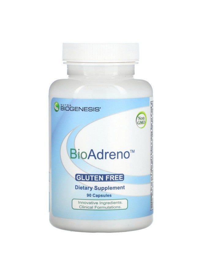 Nutra Biogenesis BioAdreno - Antioxidant Supplement with Bovine Adrenal Cortex, Supports Cellular Energy and Nervous System Health for Women and Men - 90 Capsules - Image 1