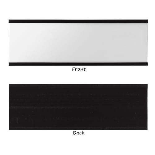 Realth C Channel Magnetic Label Holders 50 Pack 3'' x 5'' with Paper Inserts and Clear Plastic Protectors, Magnetic Data Card Holders File Cabinet Labels for Metal Racks and Shelves - Image 4