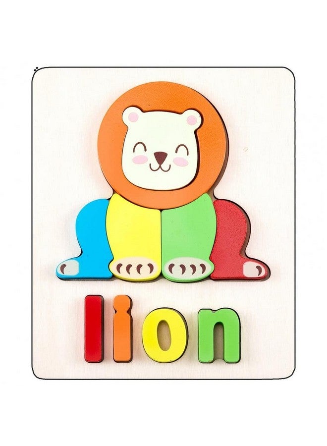 سمونيو أحجية الصور المقطوعة الخشبية ثلاثية الأبعاد المصنوعة يدويًا من سمونيو، مناسبة للأطفال من سن 3 سنوات فما فوق؛ مكعبات ألعاب متعددة الألوان لتعليم الحروف والأرقام، مناسبة للأولاد والبنات (15 سم × 18 سم، 3 حيوانات) - Image 3