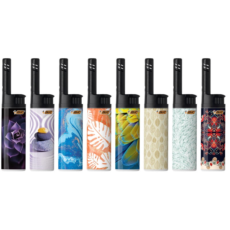 BIC EZ Reach Candle Lighter, The Ultimate Lighters for Candles with Wand, Assorted Home Decor Designs, 3 Count Pack of Long Lighters - Image 3