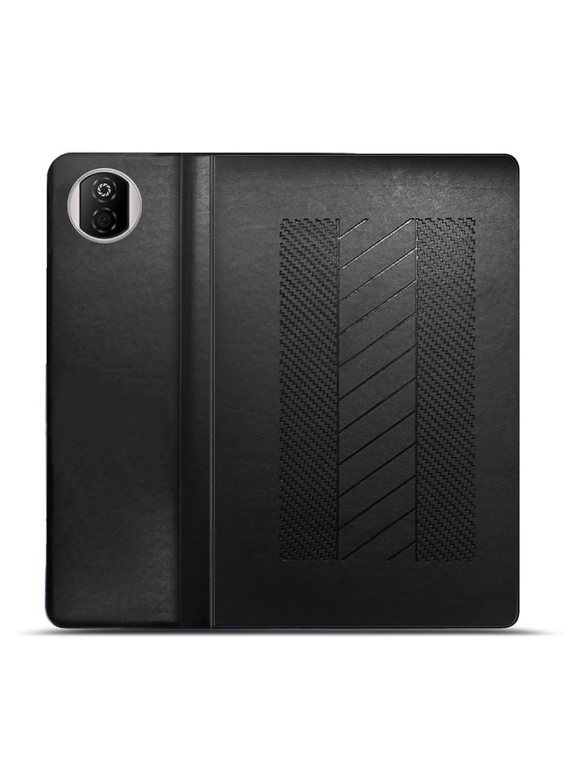 BYTER Honor Pad X7 2025 (8.7 inches) Classic PU Leather Trifold Stand Flip Case Cover (TCFPSR) - Black - Image 3