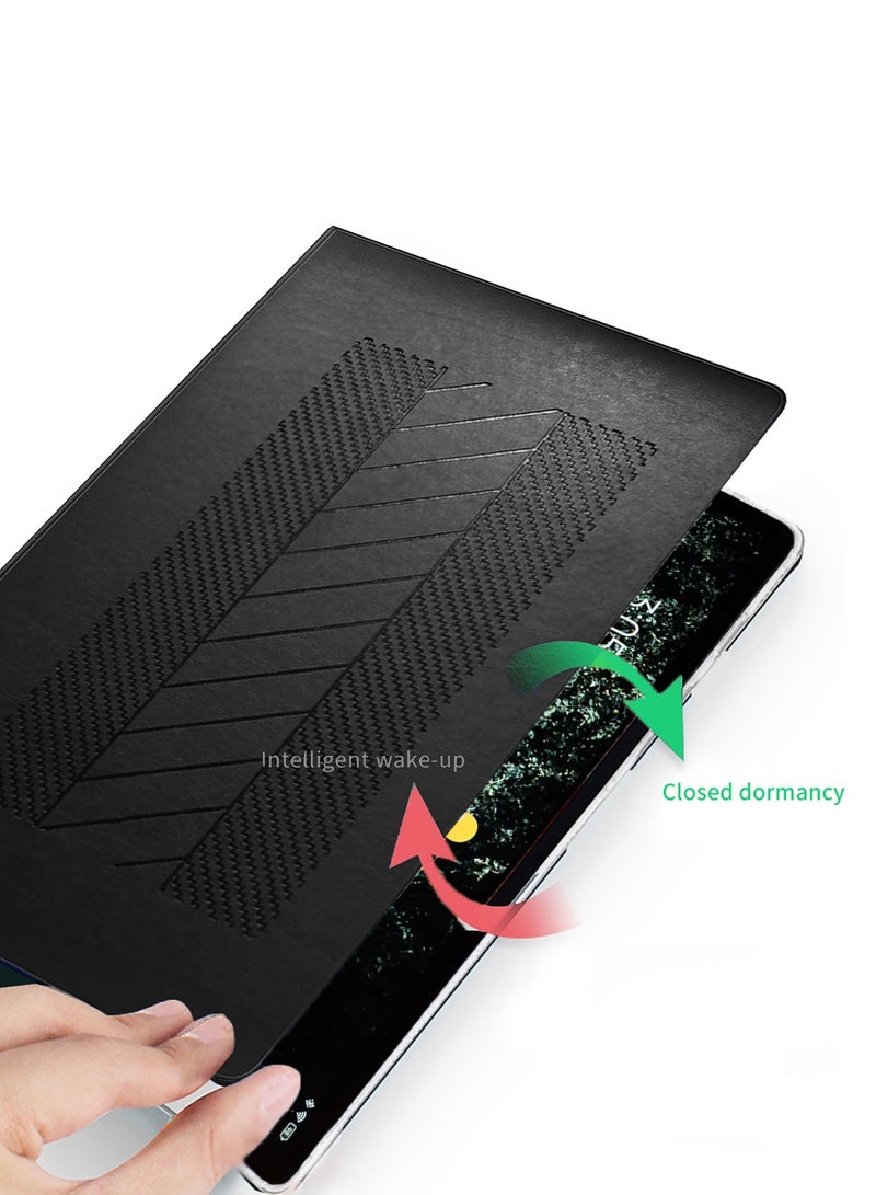 BYTER Honor Pad X7 2025 (8.7 inches) Classic PU Leather Trifold Stand Flip Case Cover (TCFPSR) - Black - Image 5