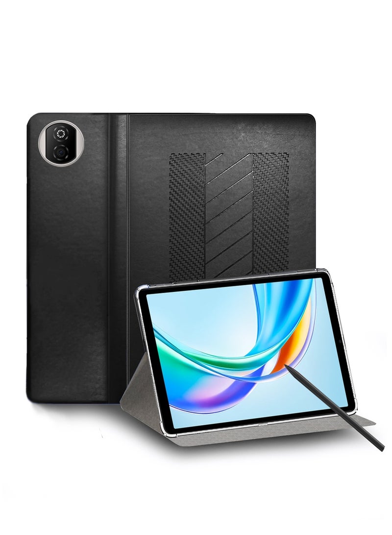 BYTER Honor Pad X7 2025 (8.7 inches) Classic PU Leather Trifold Stand Flip Case Cover (TCFPSR) - Black - Image 1