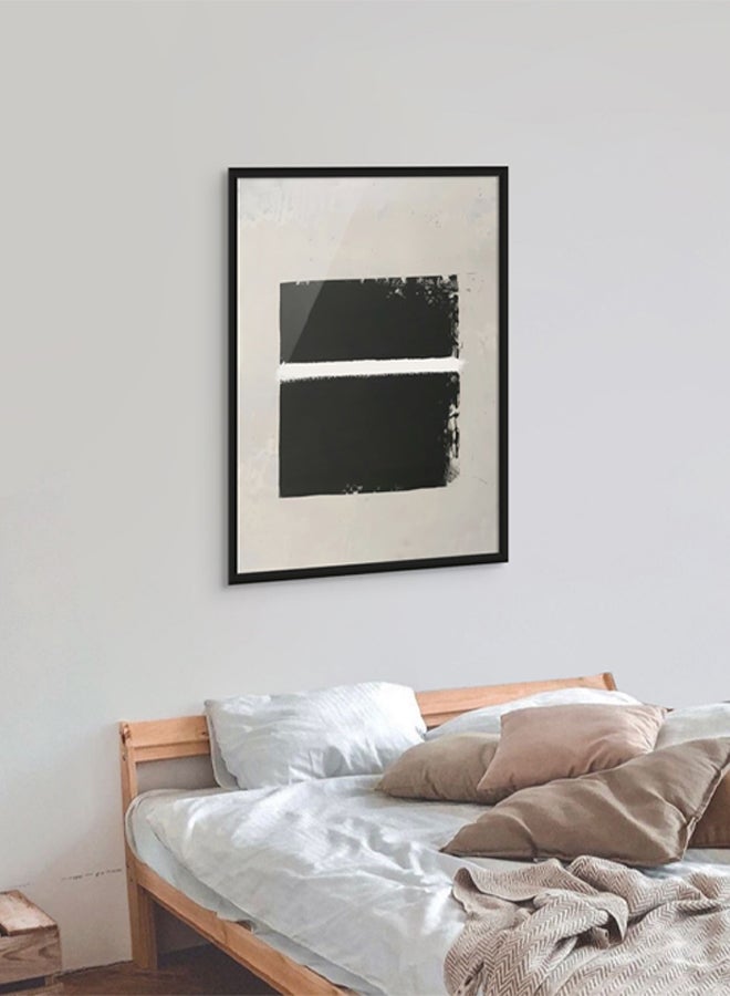 Art Decor Art Decor Framed Abstract Islamic Wall Art of Ka'bah Minimal Kaa'bah Painting Fine Art Wall Décor for Living Room Bedroom Dining Room Office Gifting - Image 3