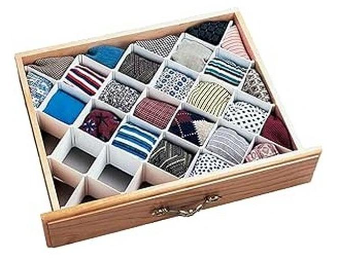 Plastic Drawer Organizer for under wears & socks - Multi Color - Image 1