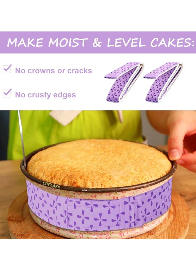 2PCS Super Absorbent Cotton Cake Pan Dampen Strips Baking Supplies - Image 3