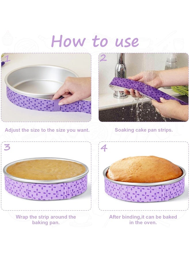 2PCS Super Absorbent Cotton Cake Pan Dampen Strips Baking Supplies - Image 4