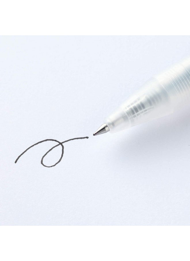 MUJI MUJI Smooth Gel Ink Ballpoint Pen Knock Type 10-Pieces Set, 0.5 mm Nib Size, Black  - Image 3
