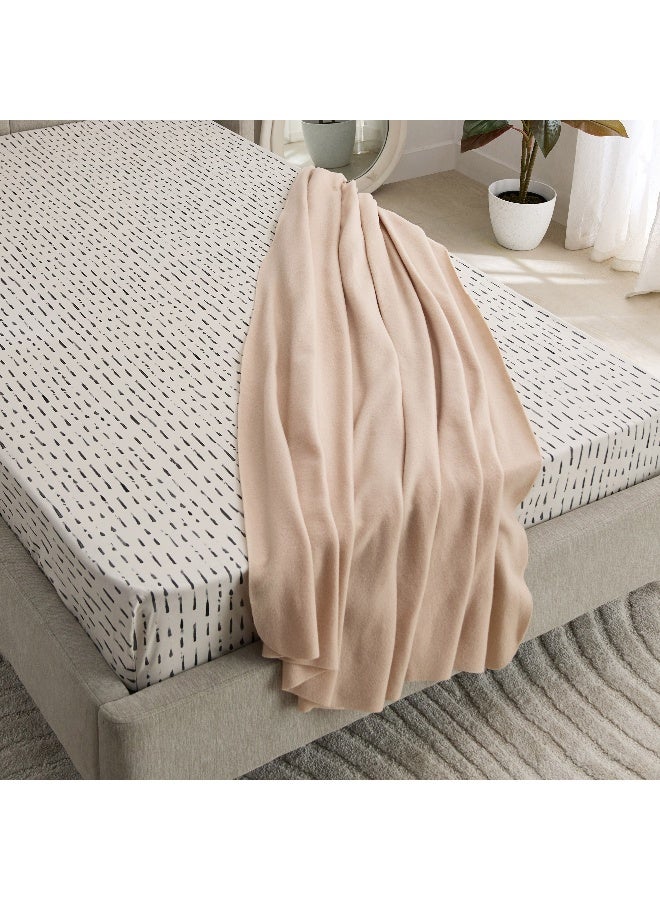 Home Box بطانية أتلانتا الصلبة من الفليس المعاد تدويره بحجم توأم 150 x 200 سم - Image 4