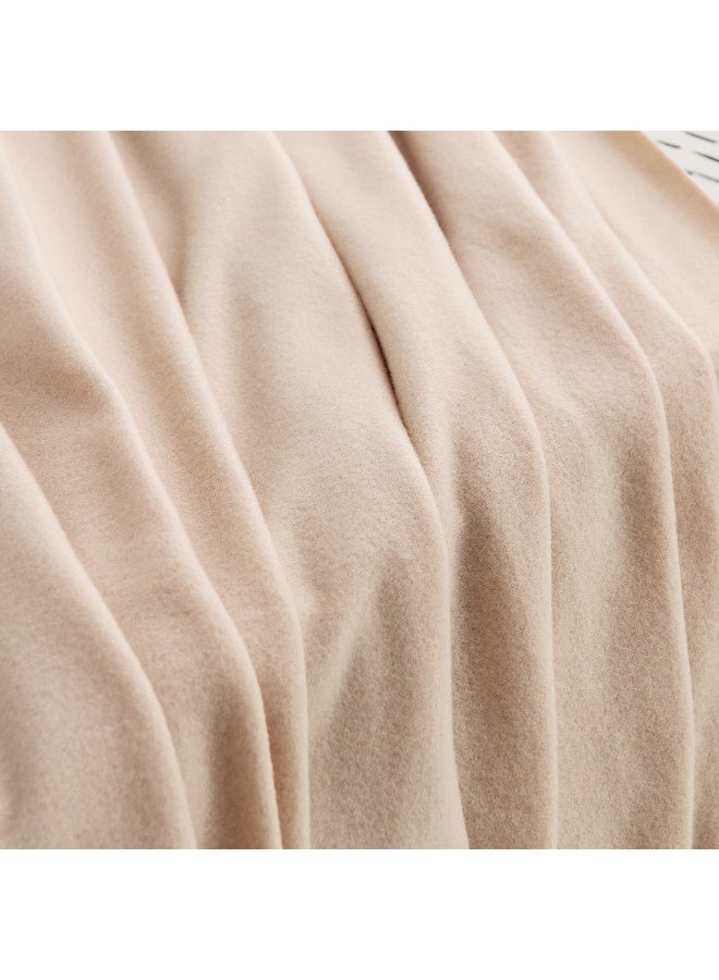 Home Box بطانية أتلانتا الصلبة من الفليس المعاد تدويره بحجم توأم 150 x 200 سم - Image 5