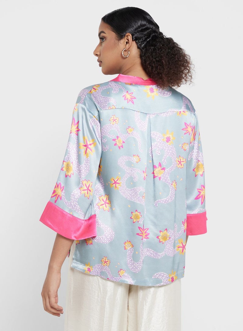 Desert Cove Floral Printed Shirt - Image 2