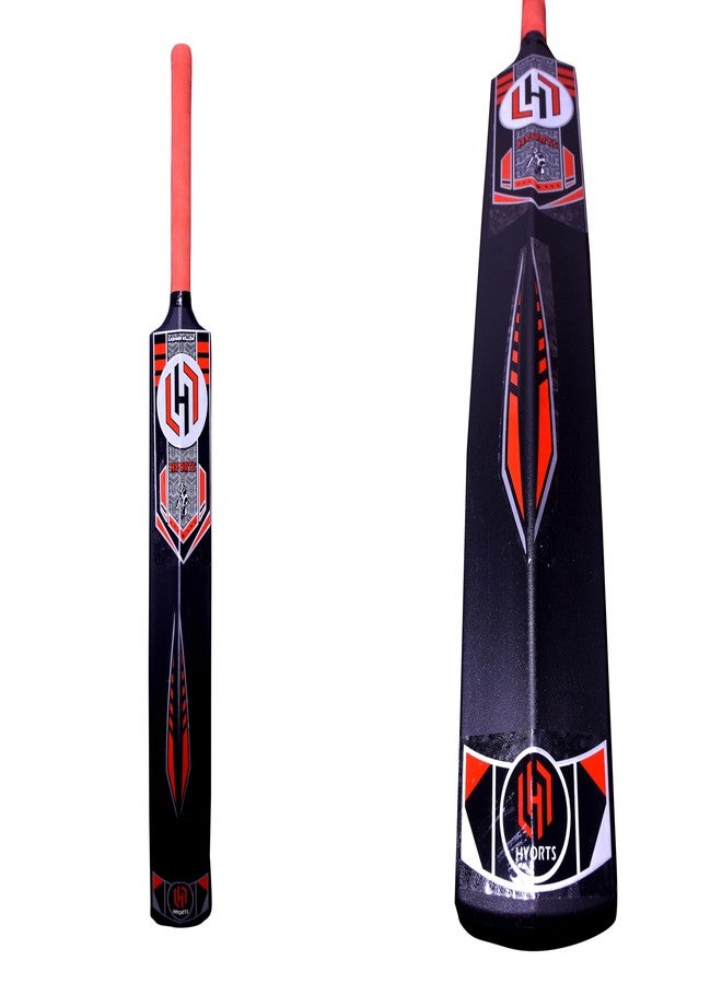 HYORTS Lightweight Fiber Plastic Cricket Hard Hitting Bat - Black Colour - Image 1