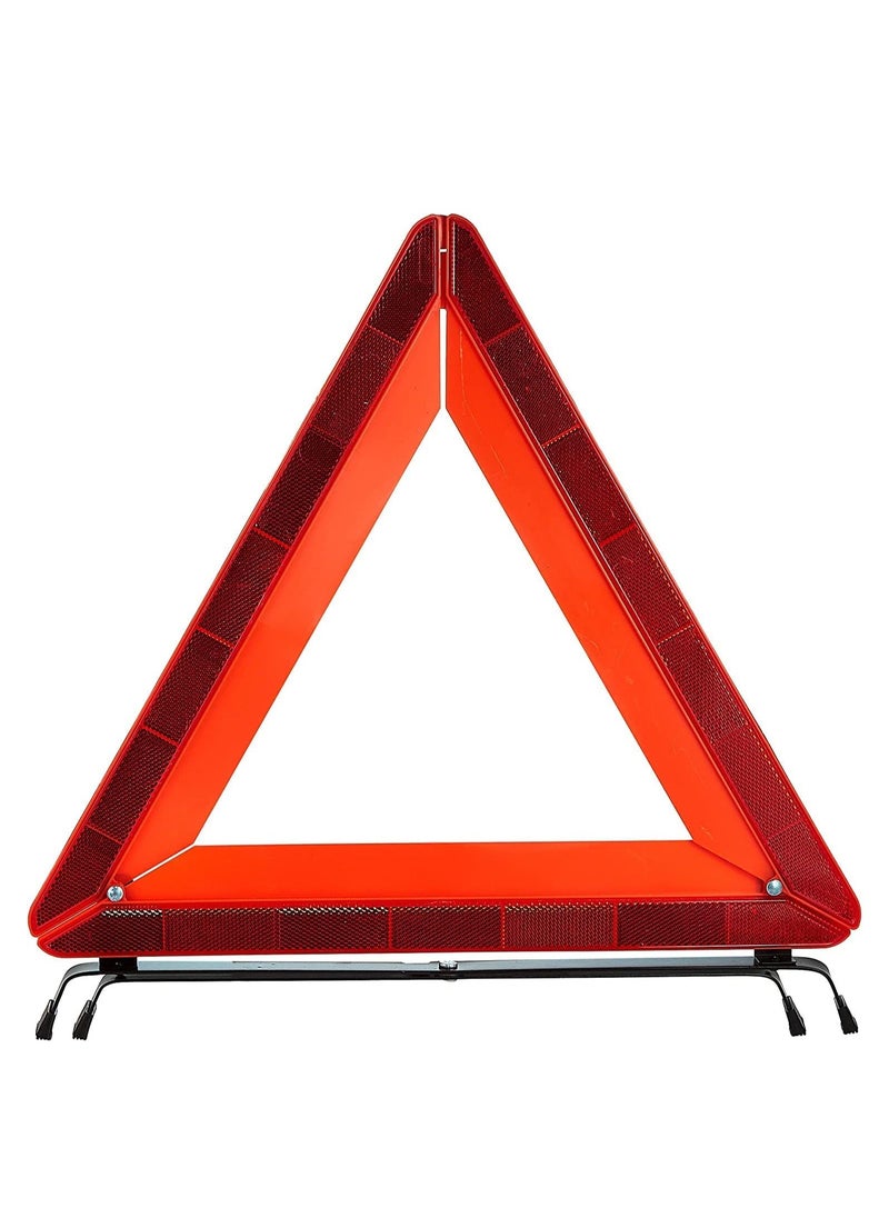 RACO RACO Emergency Warning Car Triangle Road Safety Reflective Foldable Fold Up Complied with European Standard ECE R27  - Image 1