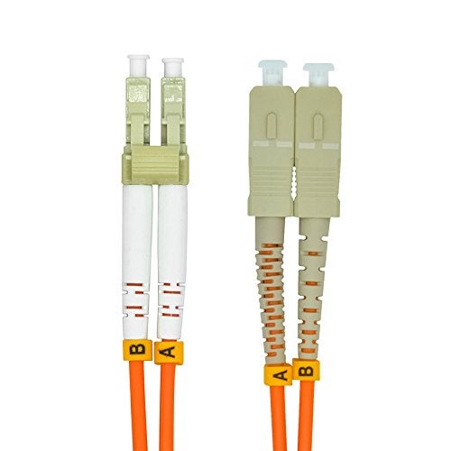 Jeirdus 1Meter 3ft LC to SC Duplex 62.5/125 OM1 Multimode Fiber Optic Cable Jumper Optical Patch Cord LC-SC - Image 2