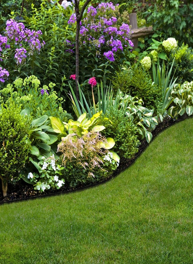 EasyFlex Pound-in Landscape Edging with Bonus Anchoring Stakes, 4.5 in. Straight Top Plastic Garden Border, 20 Foot Kit, Black, (3500-20CXX-3) - Image 5