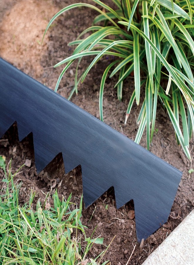 EasyFlex Pound-in Landscape Edging with Bonus Anchoring Stakes, 4.5 in. Straight Top Plastic Garden Border, 20 Foot Kit, Black, (3500-20CXX-3) - Image 3