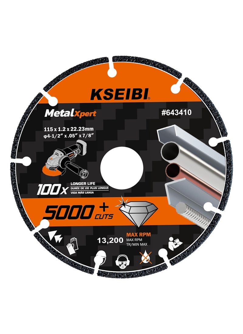 KSEIBI Diamond Metal Cut Off Blade, Professional Disc, Efficient Cutting, Ideal for Cutting Metal, Stainless Steel, Copper, Aluminum, Cutting Metal Beams, Pipes, Automotive Repairs, Durable Cutting Tool.  - Image 1