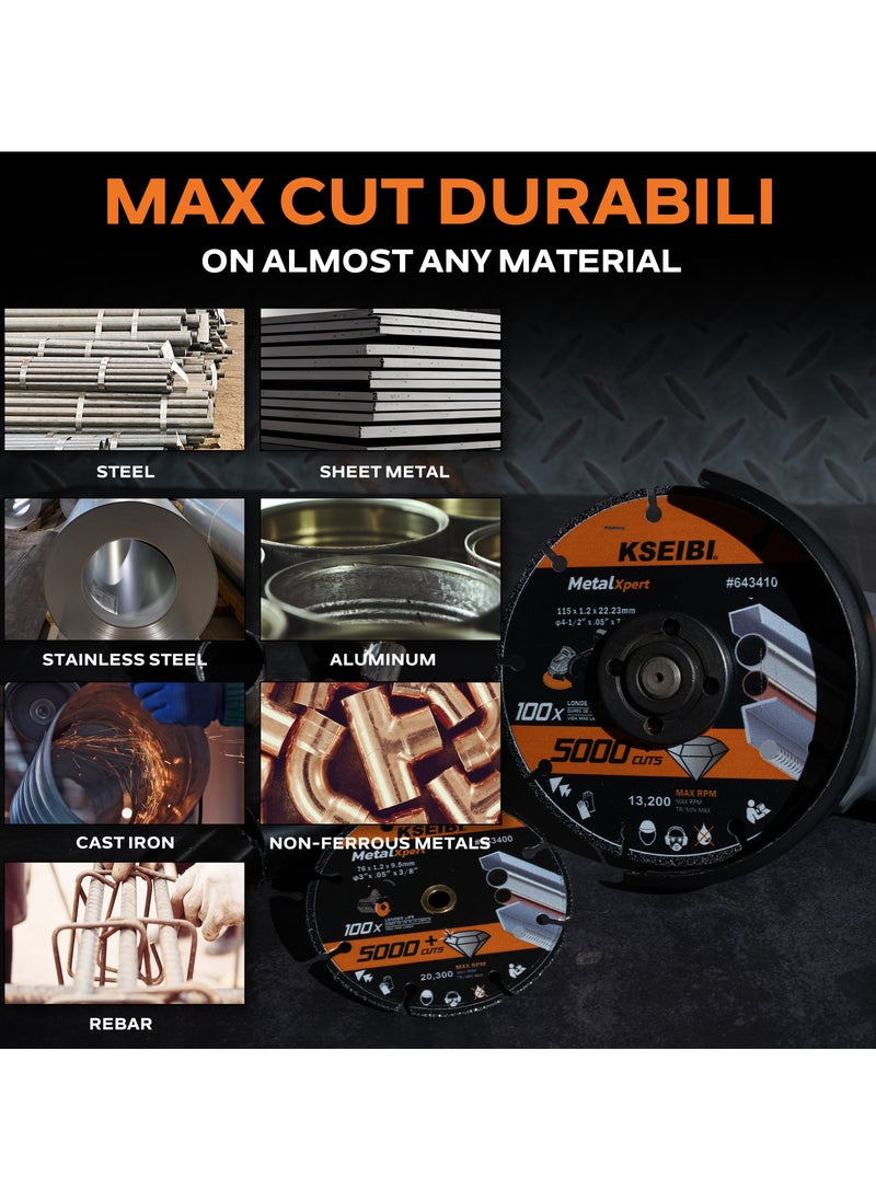 KSEIBI Diamond Metal Cut Off Blade, Professional Disc, Efficient Cutting, Ideal for Cutting Metal, Stainless Steel, Copper, Aluminum, Cutting Metal Beams, Pipes, Automotive Repairs, Durable Cutting Tool.  - Image 5
