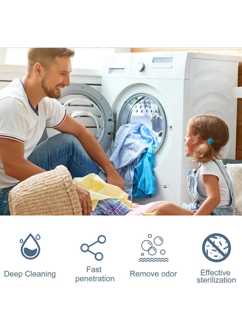 Washing Machine Cleaner Descaler 24 Pack - Deep Cleaning Tablets For HE Front Loader & Top Load Washer, Septic Safe Eco-Friendly Deodorizer, Clean Inside Drum and Laundry Tub Seal  - Image 5