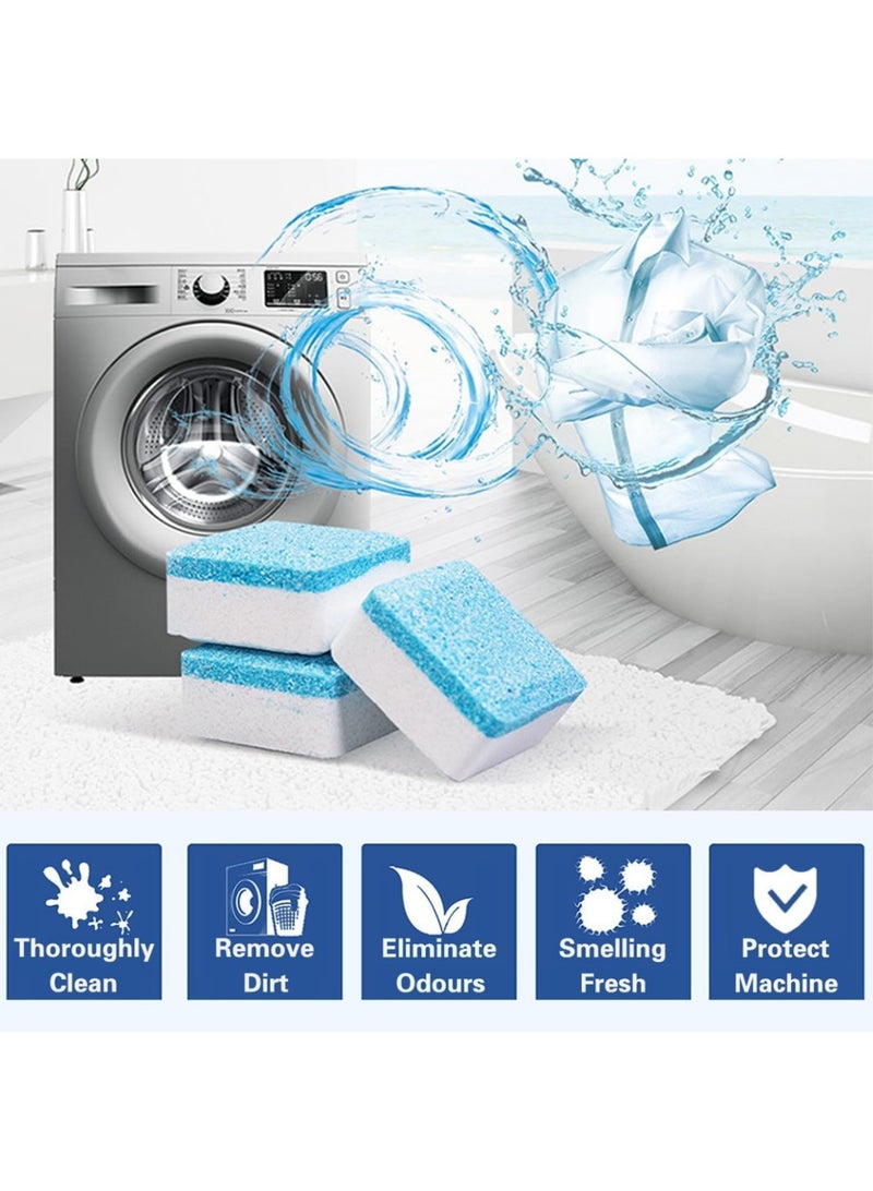 Washing Machine Cleaner Descaler 24 Pack - Deep Cleaning Tablets For HE Front Loader & Top Load Washer, Septic Safe Eco-Friendly Deodorizer, Clean Inside Drum and Laundry Tub Seal  - Image 3