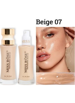 Miss Rose Moisturizing Liquid Foundation Facial Makeup  Long-lasting Non-smudge Natural Clear Concealer Lightweight Even Skin Tone  - Image 1