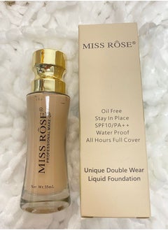 Miss Rose Moisturizing Liquid Foundation Facial Makeup  Long-lasting Non-smudge Natural Clear Concealer Lightweight Even Skin Tone  - Image 4