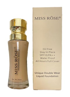 Miss Rose Moisturizing Liquid Foundation Facial Makeup  Long-lasting Non-smudge Natural Clear Concealer Lightweight Even Skin Tone  - Image 2