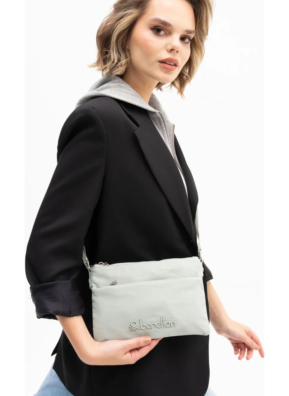 يونايتد كولورز أوف بينتيون Benetton Women's Crossbody Bag Water Green BNT1200