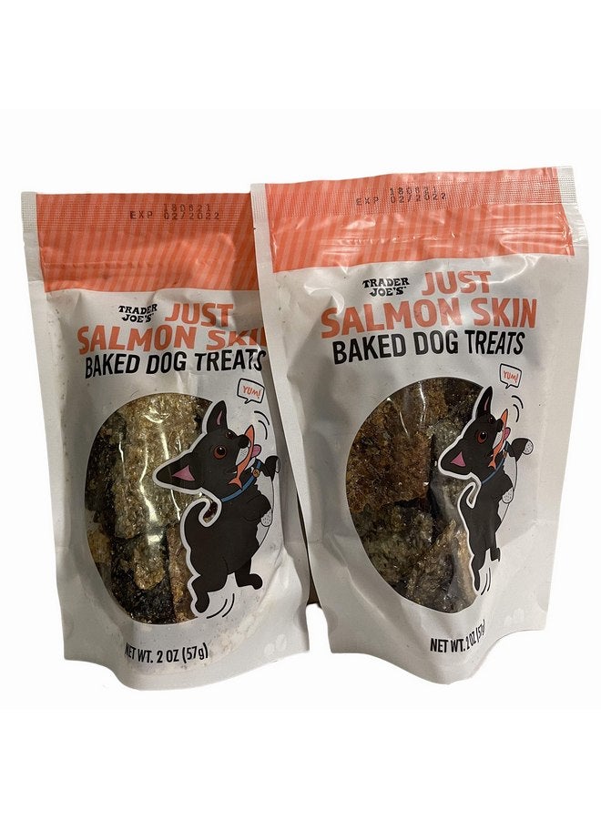 TJ's Trader Joe's Just Salmon Skin Baked Dog Treats 2oz -Pack of 2 - Image 1