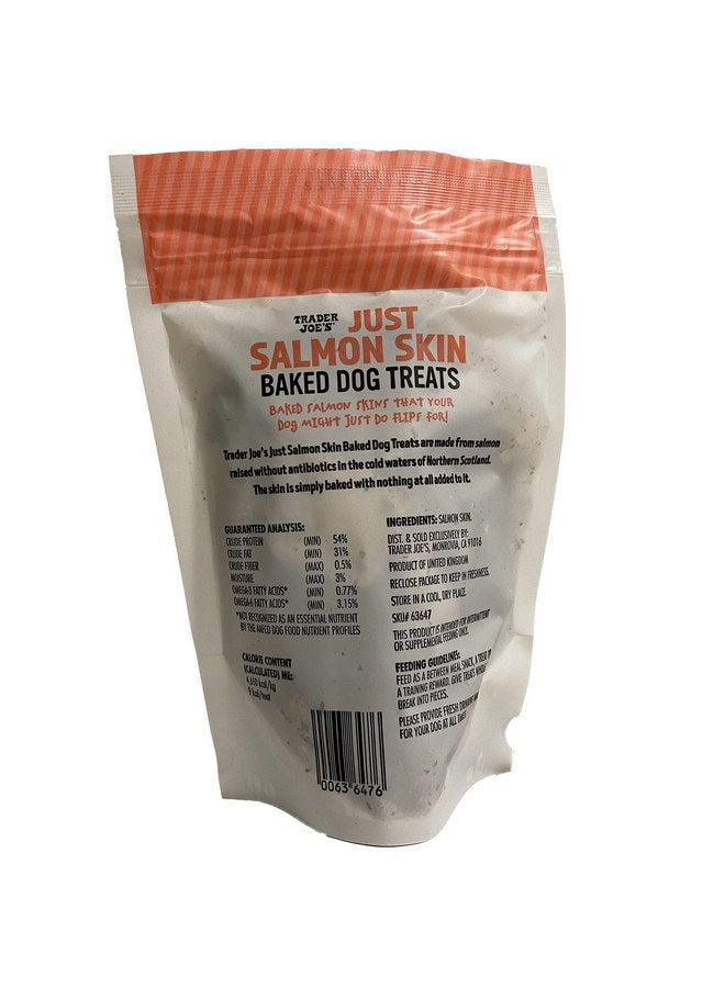 TJ's Trader Joe's Just Salmon Skin Baked Dog Treats 2oz -Pack of 2 - Image 2