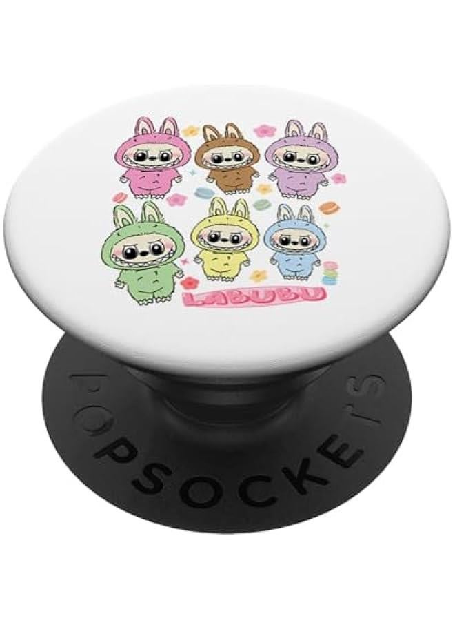 Arabest Funny Labubu Lover Cute Labubu The Monsters Women PopSockets Adhesive PopGrip - Image 1