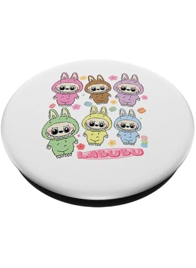 Arabest Funny Labubu Lover Cute Labubu The Monsters Women PopSockets Adhesive PopGrip - Image 2