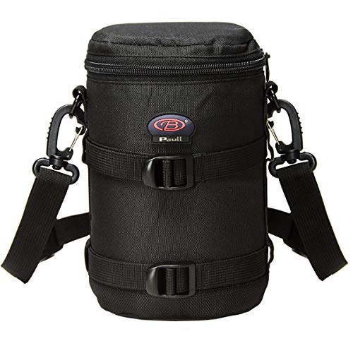 BPAULL Camera Lens Case DSLR Camera Lens Bag Fits for Canon Nikon Pentax Sony Olympus Panasonic and Other Camera Lens - Image 1