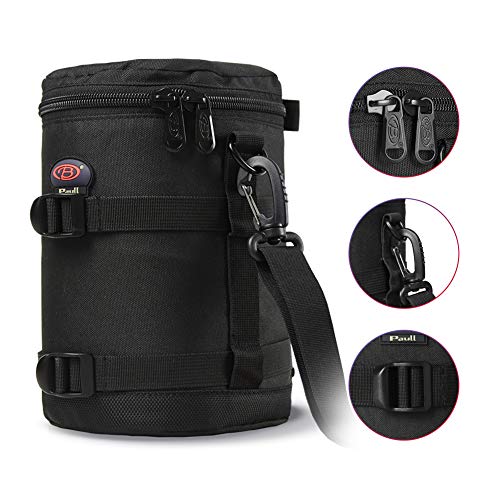 BPAULL Camera Lens Case DSLR Camera Lens Bag Fits for Canon Nikon Pentax Sony Olympus Panasonic and Other Camera Lens - Image 5