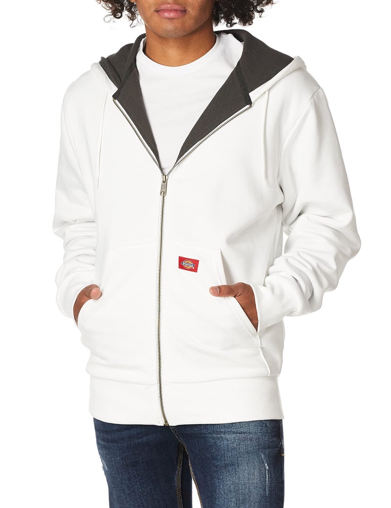 Dickies Mens Thermal-Lined Hoodie Fleece Outerwear Jackets, White, X-Large US - Image 5