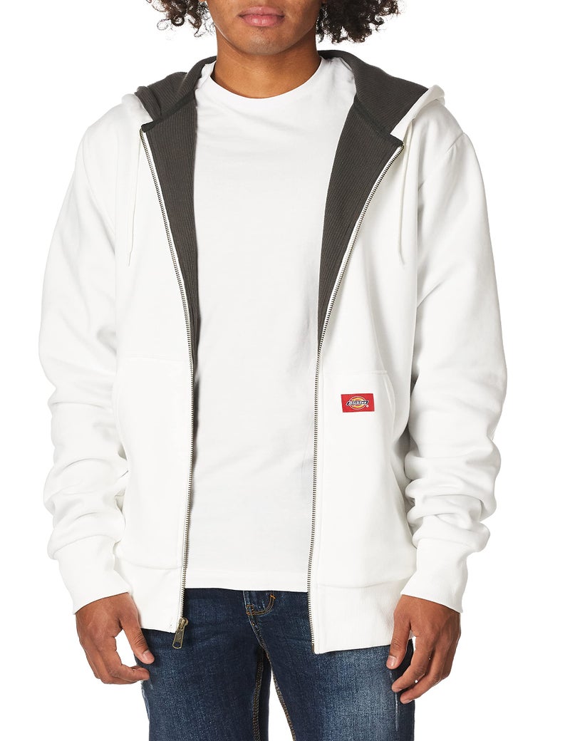 Dickies Mens Thermal-Lined Hoodie Fleece Outerwear Jackets, White, X-Large US - Image 2
