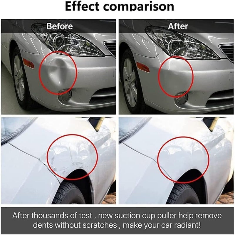 Aputue Car Dent Puller, 2 Sizes Suction Cup Lifter and Auto Body Removal Tool, Quick Repair Kit for Glass Tiles Mirror Granite Lifting, Heavy Objects Moving Universal for SUV Sedan Black - Image 5