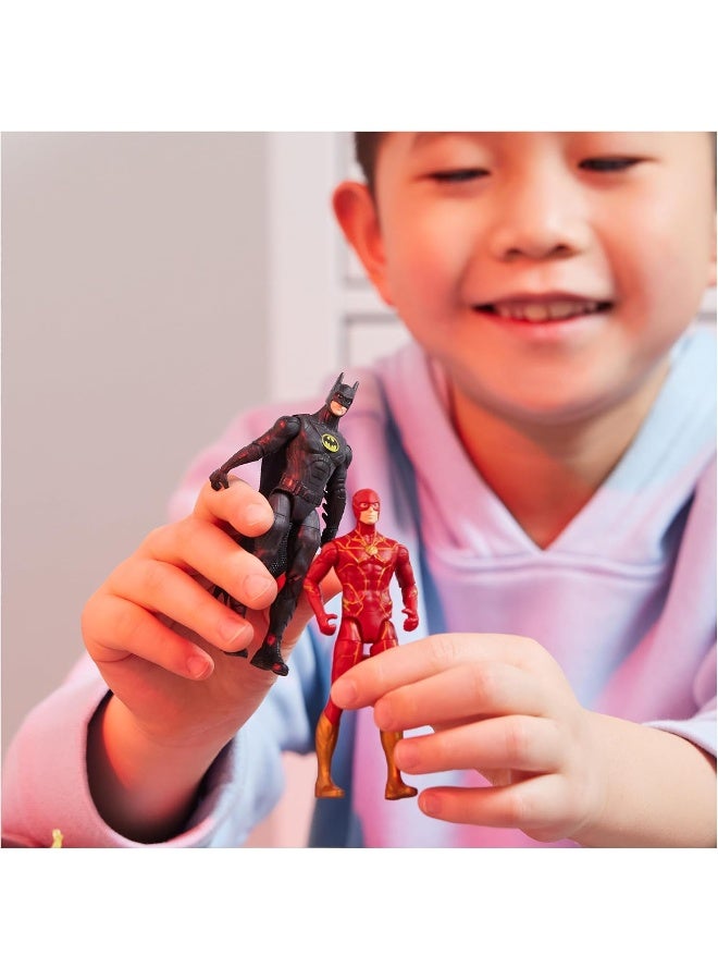 DC Comics DC Comics, DC Theatrical Multi-Pack (Limited Edition), 6 Iconic Super Hero Action Figures, 4-inch Tall, WB 100 Years Anniversary Collectible, Superhero Kids Toys for Boys and Girls, Ages 3+ - Image 5