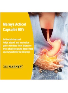 MARNYS Acticol Activated Charcoal Capsules 60's  - Image 3