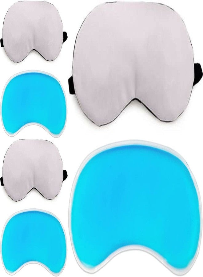 NEEV ENTERPRISE (PACK OF 3) Eye Mask For Sleeping Men Women With Cooling Gel For Night Deep Sleep, Dark Circles, Puffy Eye's, Dry Eyes And Eye Fatigue (WHITE COLOUR) - Image 1