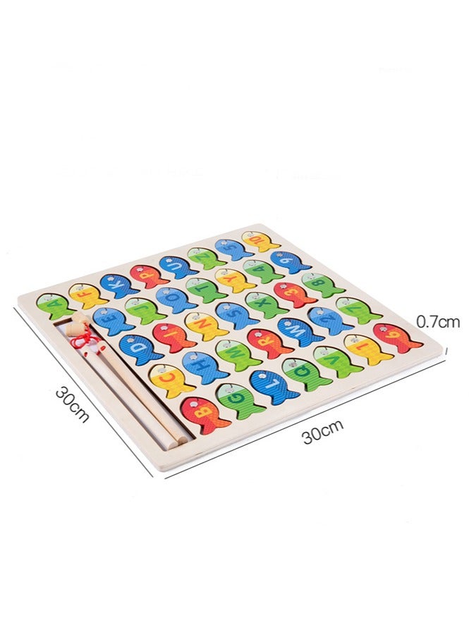 general Wooden letter and number fishing puzzles stimulate imagination creating self-invented gameplay that enhances focus allowing for growth through play - Image 4