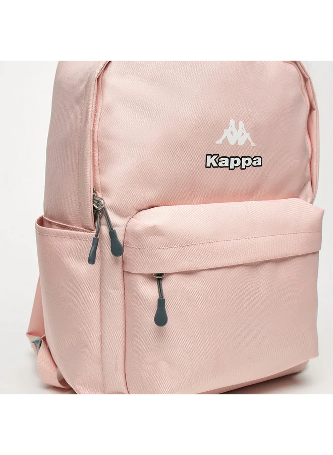 Kappa Girls Logo Print School Backpack with Adjustable Straps and Zip Closure - 29x15x42 cm