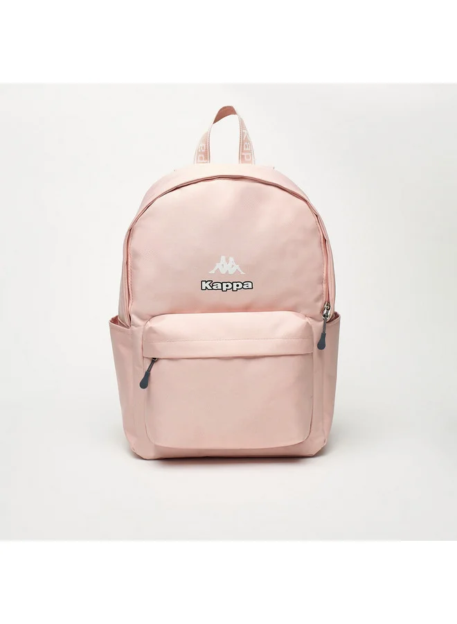 Kappa Girls Logo Print School Backpack with Adjustable Straps and Zip Closure - 29x15x42 cm