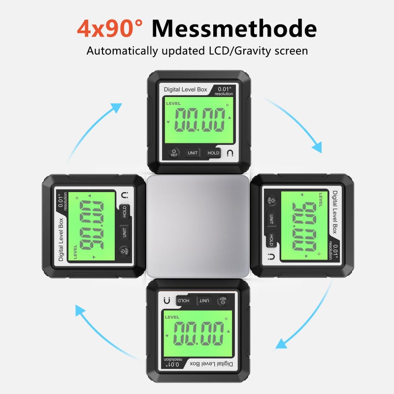 Magnetic Digital Angle Finder Gauge Protractor Inclinometer With LCD Backlight - Image 4