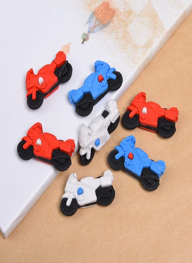 MGTECH Motorcycle Erasers for Kids, 18Pcs 3D Mini Motorbike Vehicle Puzzle Take Apart Erasers for Party Favors Classroom Rewards - Image 4