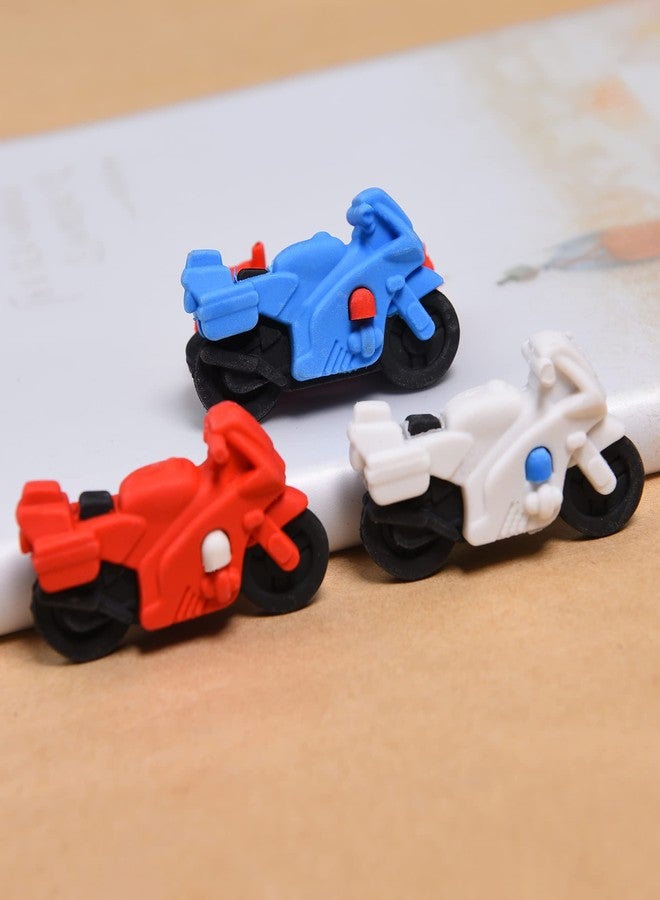 MGTECH Motorcycle Erasers for Kids, 18Pcs 3D Mini Motorbike Vehicle Puzzle Take Apart Erasers for Party Favors Classroom Rewards - Image 3