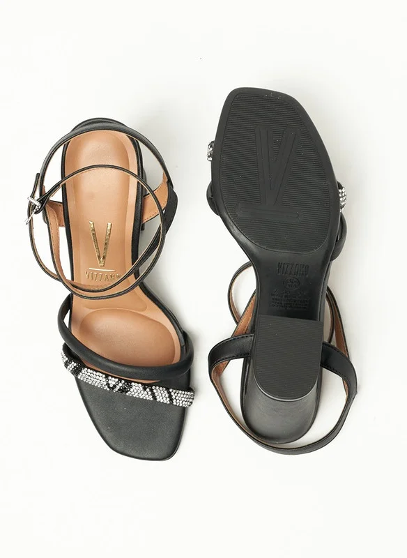 VIZZANO Block Heel Sandals for Women – Stylish Ladies Heels Sandals for Everyday Wear